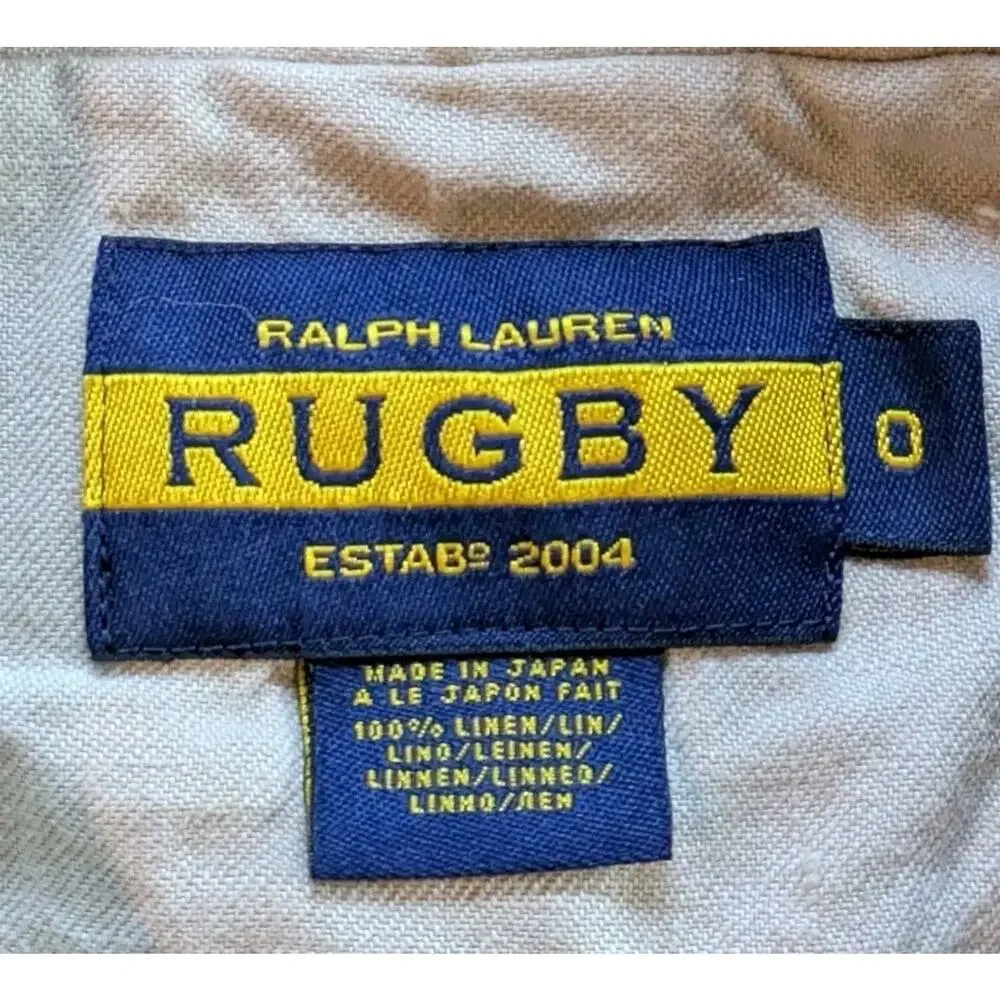 Vintage Ralph Lauren Rugby Women's 100% Linen Blazer Made In Japan - Size 0 RARE - Picture 2 of 16